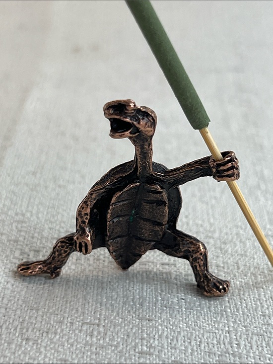 Other - Kung fu turtle bronze incense holder